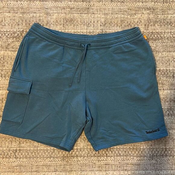 Timberland Size 2XL Blue Active wear sweat pants shorts - Picture 1 of 5